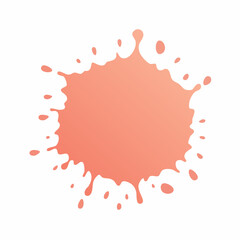Fototapeta premium Coral Pink Paint Splatter