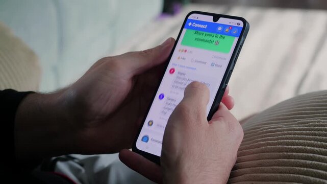 Middle Aged Man Encounters Cybersecurity Issue With Oversharing Social Media Platform - Invasive Memes Asking Personal Information Harvesting Concept