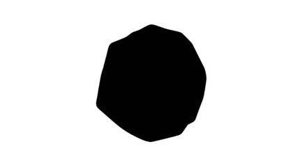 Black irregular polygon shape © Top Vector