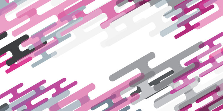 Abstract Geometric Pink and Grey Rounded Lines Background