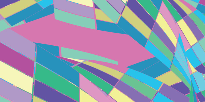 Vibrant Abstract Geometric Pattern With Multi Colored Rectangles