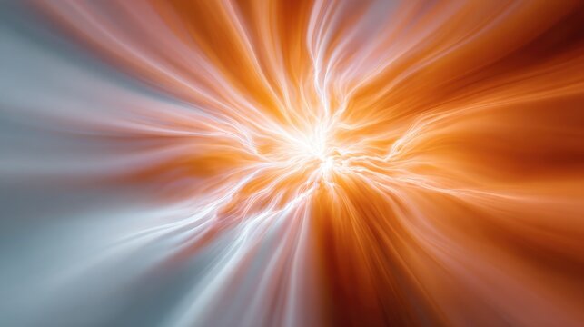 Vivid Abstract Background with Dynamic Light and Energy Waves in Orange and Blue Shades for Creative Projects and Digital Artworks