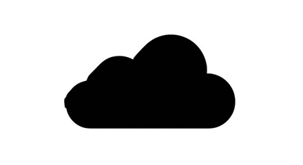 Obraz premium Black cloud icon