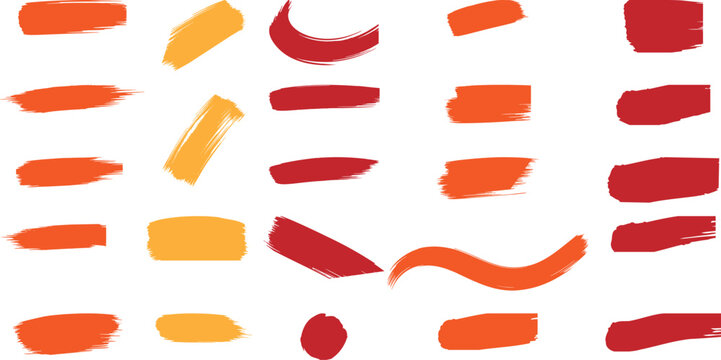 Abstract expressionist brushstrokes a vibrant palette of red orange and yellow