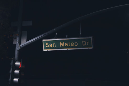 San Mateo Dr Street sign