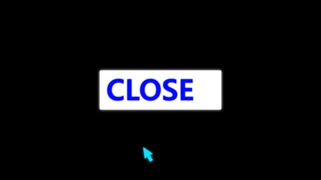 Minimal glowing red close icon animation with smooth click feedback. Clean UI/UX element for websites, apps, and digital interface projects.