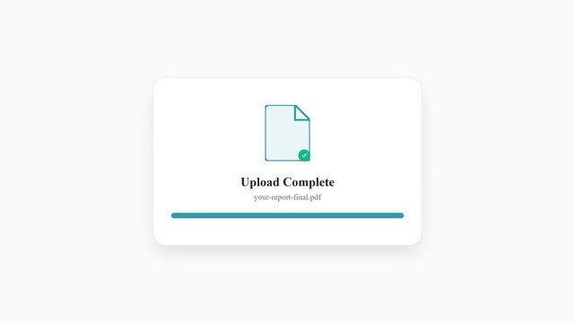 High-Quality Document Upload Progress UI Elements