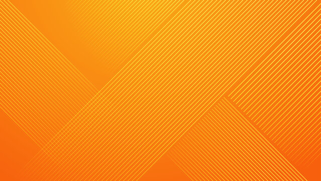 Modern abstract orange background featuring a vibrant gradient and sleek golden diagonal stripes for a professional digital aesthetic