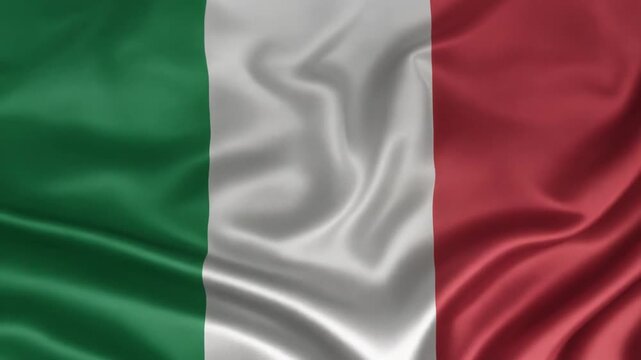 Waving National Flag of Italy Generative AI