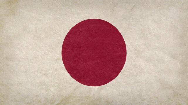 Textured Vintage Japanese Flag Background Generative AI