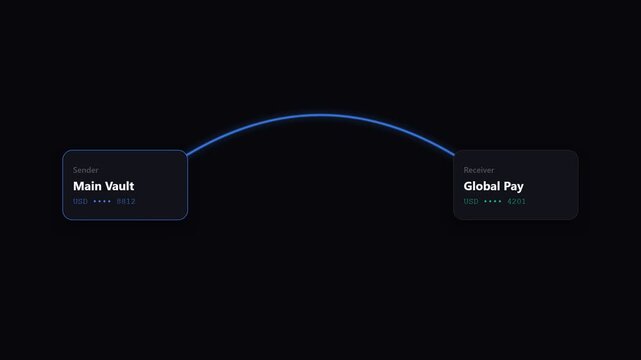 Digital Global Money Transfer Interface and Fintech Payment UI