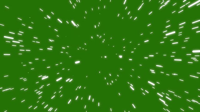 Warp Speed Hyperspace Travel with Radiating Light Trails, Abstract Starfield Tunnel Animation, Futuristic Space Motion Background Seamless Loop 4K