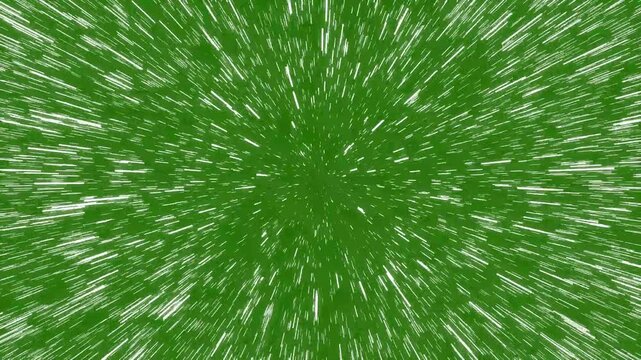 Abstract Hyperspeed Space Travel with Light Trails Converging, Warp Tunnel Starfield Animation Loop, Science Fiction Background in 4K Resolution