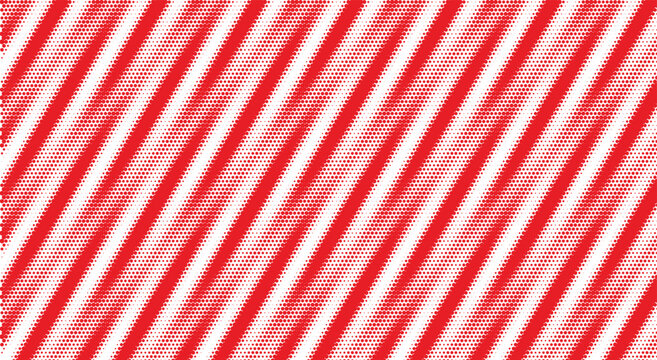 Abstract diagonal blurred lines pattern. red white stripes, candy cane texture, soft gradient waves. for christmas optical illusion background, hypnotic holiday print. vector eps.