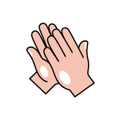 Fototapeta premium Clapping Hands Icon