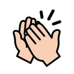 Obraz premium Clapping Hands Icon
