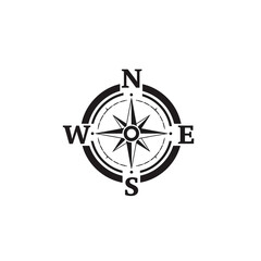 Obraz premium Detailed compass design with cardinal directions marked