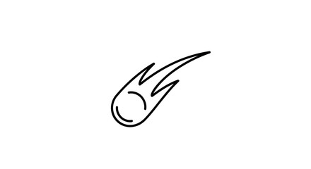 Meteorite Trail Icon © jovi adnan