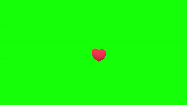 An arrow piercing through a heart symbolizes the power of love and romantic affection 3d animation with Alpha Channel