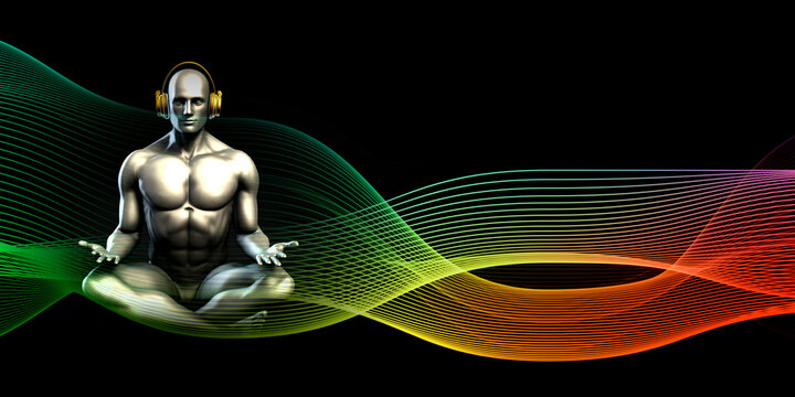 Relaxing Biofeedback Meditation Technology Training System