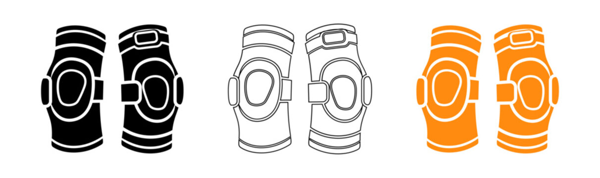 Orange roller skate wheels illustration on a black background