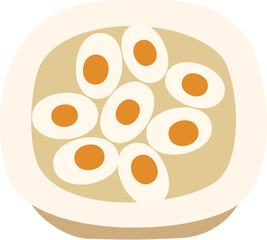 Fototapeta premium Bowl of salted duck egg
