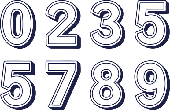Modern Typography Number Letter Icon Set. Minimalist Alphanumeric Character Symbol Collection. Corporate Identity Font Style Layout. Abstract Geometric Letter Number Design. Digital Interface Font