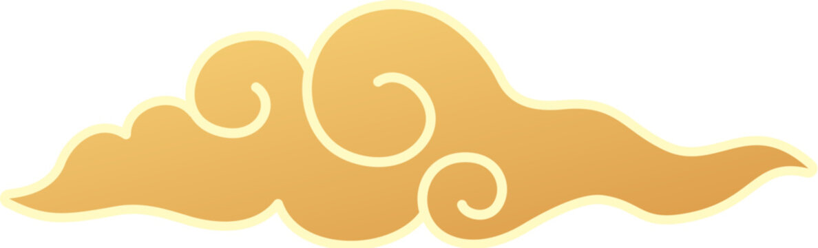Golden auspicious cloud