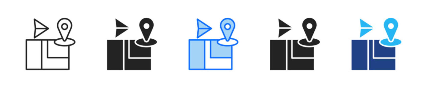 Customer Journey Map Icon Set Multiple Style Collection