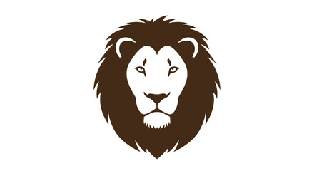 Lion Head Illustration with Majestic Mane. © Espok