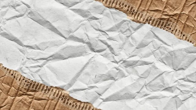 Dark Crumpled Paper Texture with Wrinkles and Creases