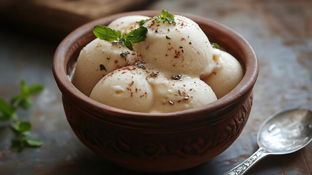 Matka kulfi in an earthen pot, chilled and garnished with silver varak