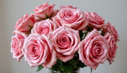 Naklejka premium Pastel Pink Roses Soft Focus Macro Beauty