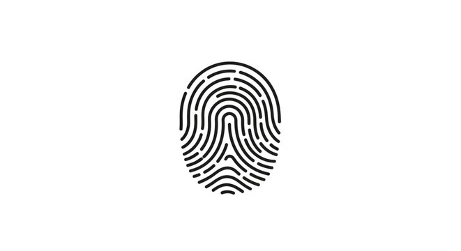Fingerprint Icon Graphic Design