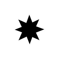 Obraz premium Star solid icon for favorite rating