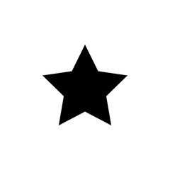 Obraz premium Star solid icon for favorite rating