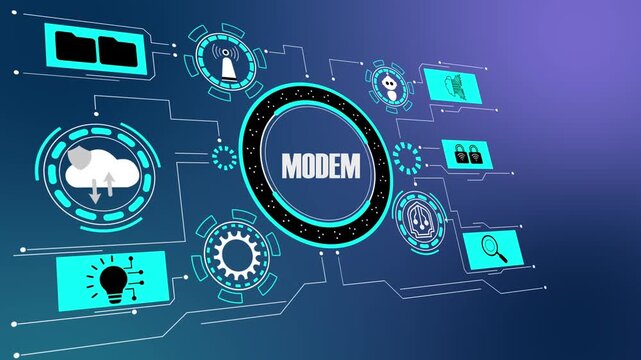 Wireless Modem System Enabling High-Speed Internet Connection and Digital Data Communication.