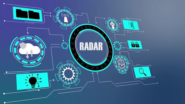 Advanced Radar Detection System Scanning Airspace with Real-Time Tracking Technology.