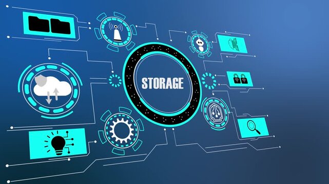 Cloud Storage System Managing Secure Data Backup and High-Speed Digital File Transfer.