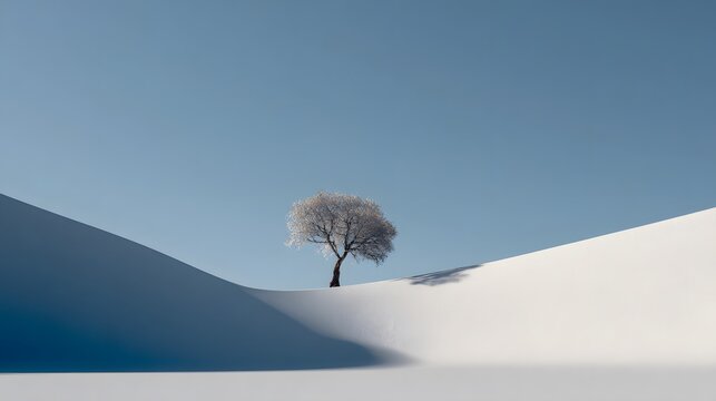 simplified natural scene reduced to core elements maintaining perfect stability as the main subject + minimal environment with clean surfaces + even daylight with soft shadows + centered composition u