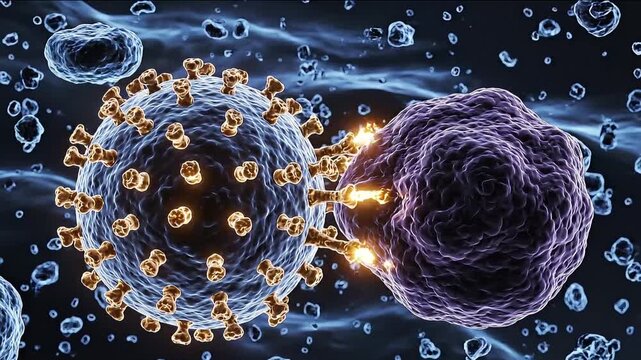 Oral Chemotherapy Capsule Splitting Drug Release Cancer 3D Animation