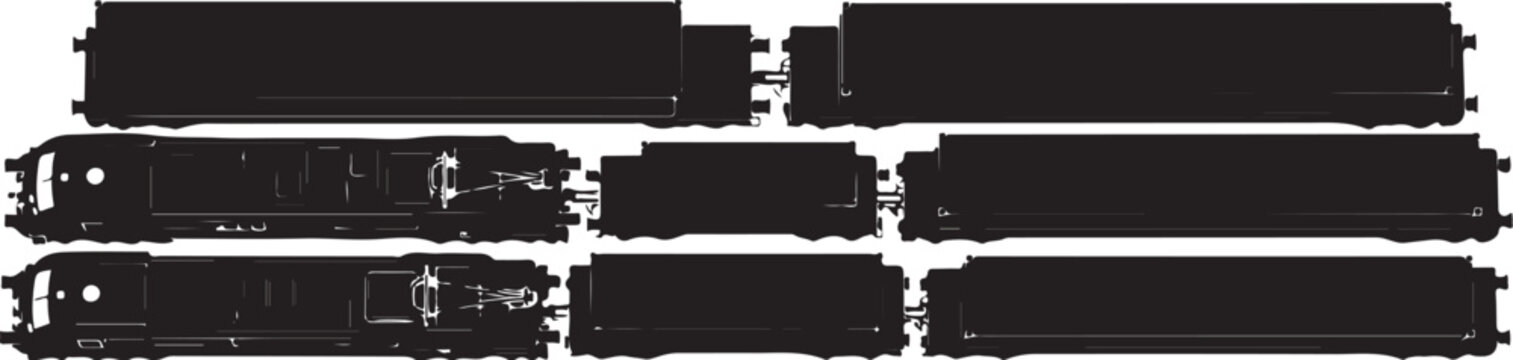 Black, horizontal, rectangular, metallic server bars, computer hardware, datacenter components, vector graphics