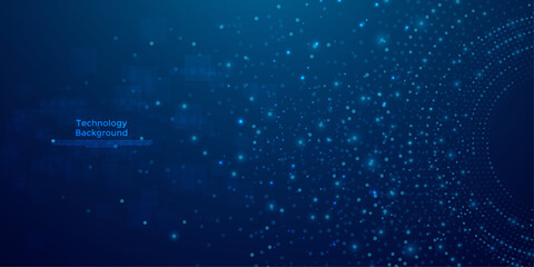Obraz premium Abstract technology background Hi-tech communication concept innovation background 7