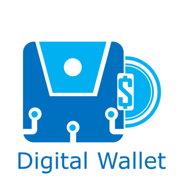 Modern digital wallet icon representing mobile payments, e-wallet systems, and fintech transactions