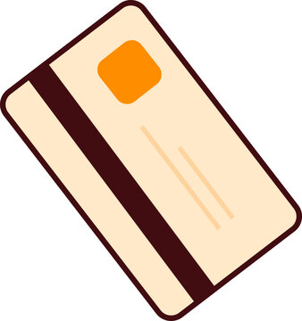 Line Filled Style Credit Card