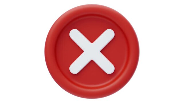 Red Crossmark
