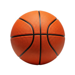 Fototapeta premium Classic Orange Basketball Ball Isolated on Plain White Background