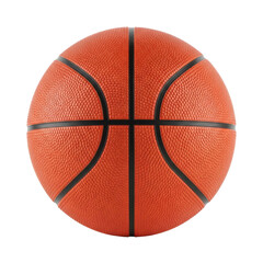 Fototapeta premium Classic Orange Basketball Isolated on White Background - Professional Sports Equipment