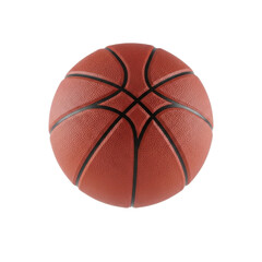 Fototapeta premium Classic orange basketball with pebbled texture isolated on white background