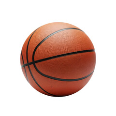 Obraz premium Classic Orange Basketball Ball Isolated on a Plain White Background